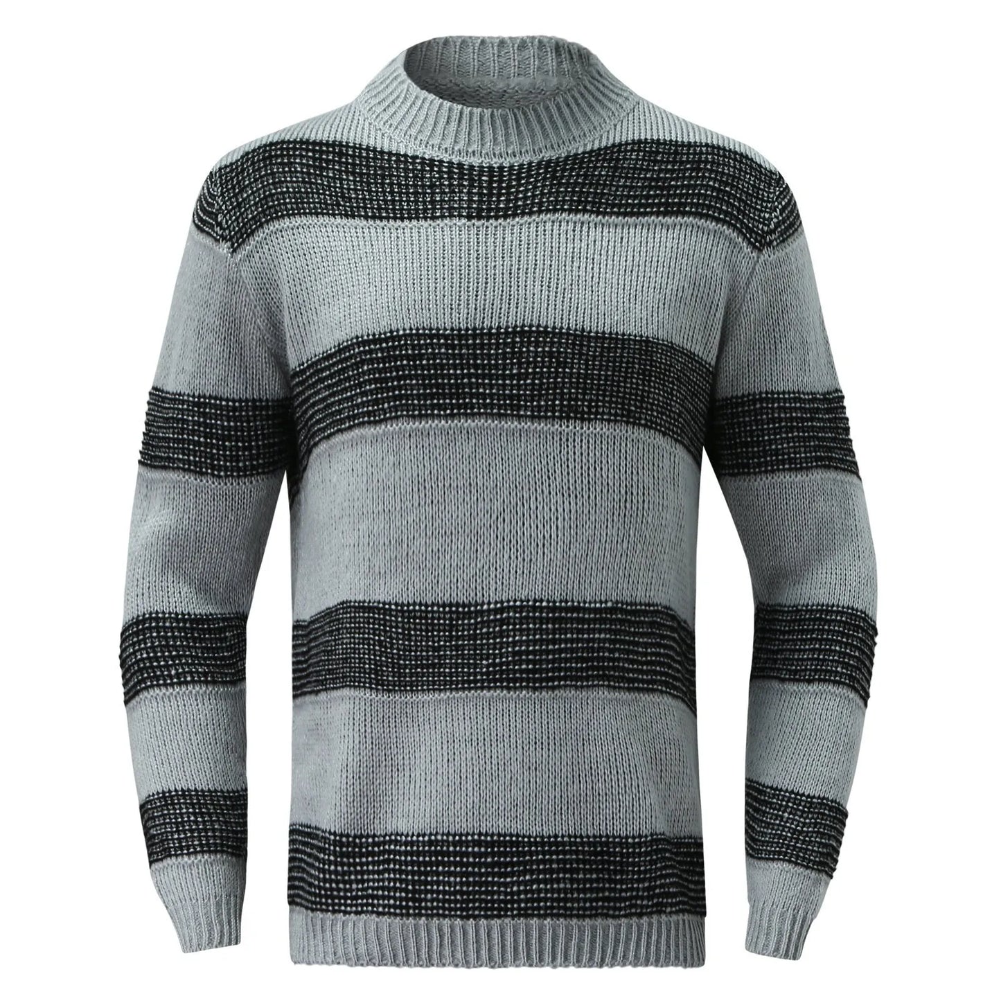 Men's knitted striped sweater