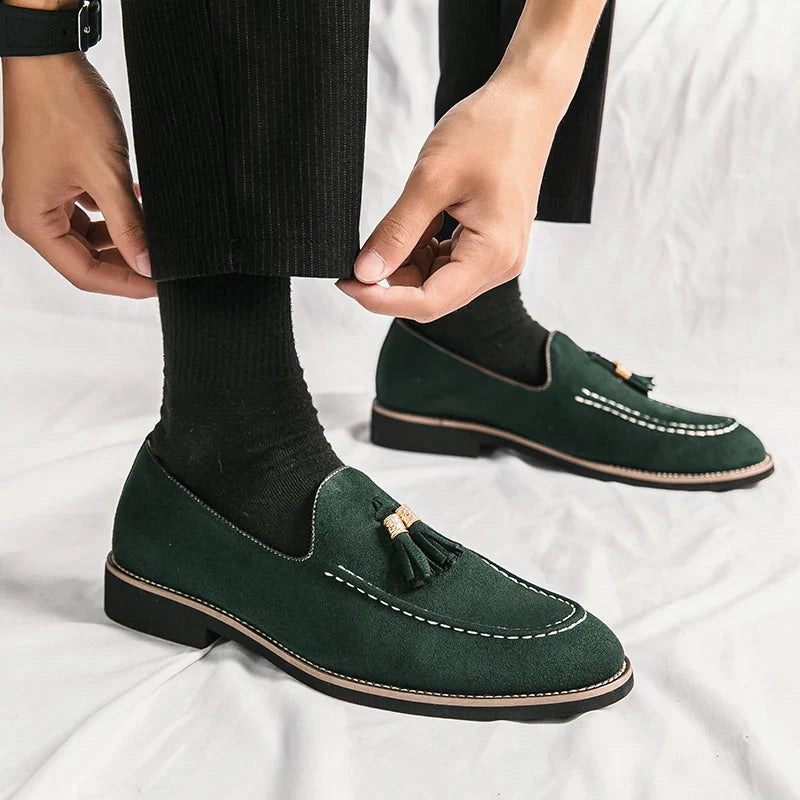 Men’s Moccasins – Suede – Tassel Detail – Classic Fit – Smart Casual Versatile Shoes