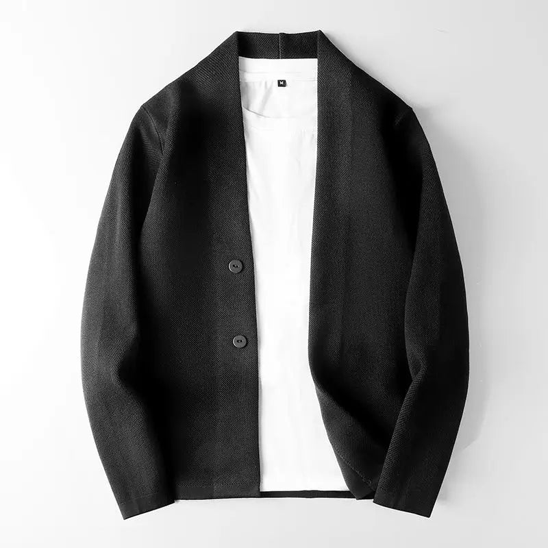Men's Cardigan – Chunky Knit – Relaxed Fit – Shawl Collar – Button Front Casual Layer