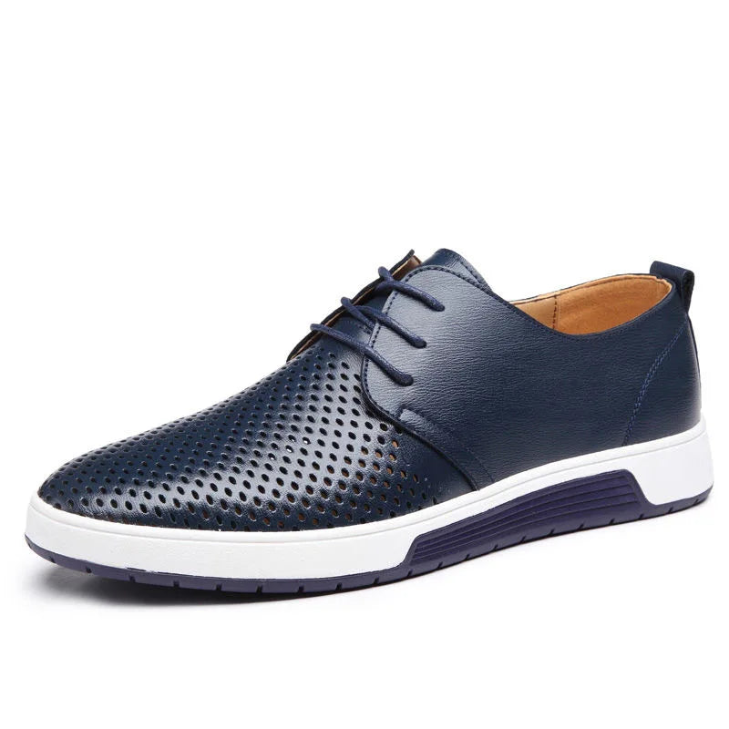 Men’s Lace-Up Sneakers – Supportive Fit – Streamlined Design – Cushioned Rubber Sole