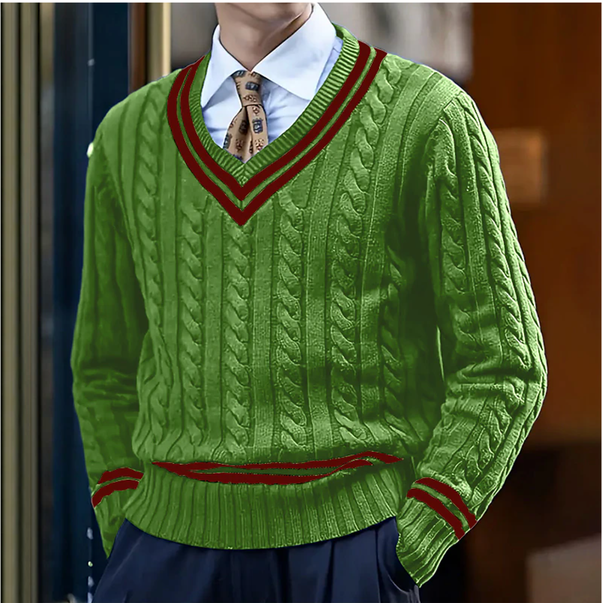 Lorenzo | Stylish V-Neck Sweater in Soft Breathable Fabric