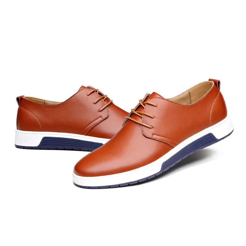 Men’s Lace-Up Sneakers – Supportive Fit – Streamlined Design – Cushioned Rubber Sole