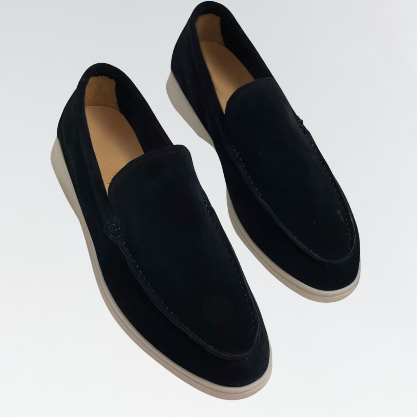 Men’s Leather Loafers – Vintage Suede – Slip-On Classic Fit – Smart Casual Shoe