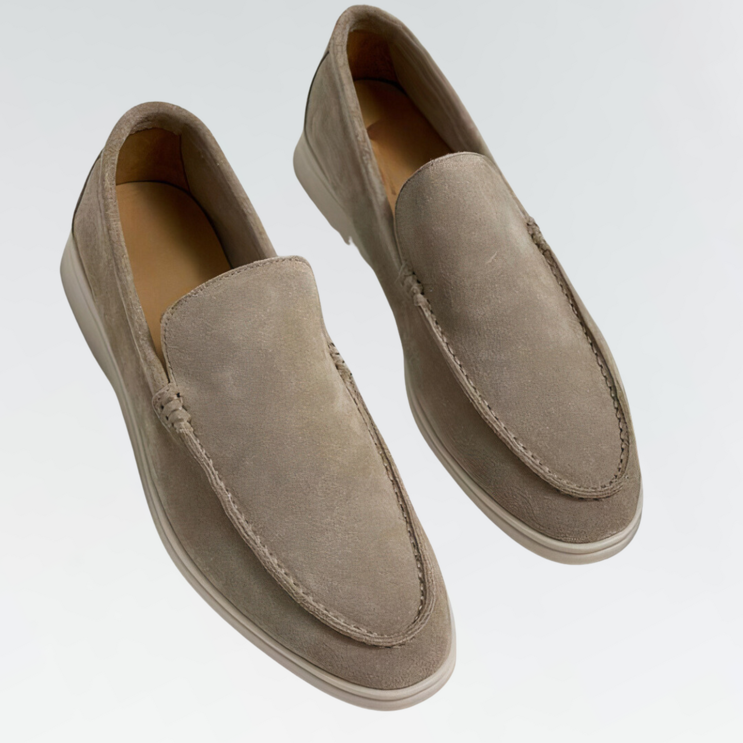 Men’s Leather Loafers – Vintage Suede – Slip-On Classic Fit – Smart Casual Shoe