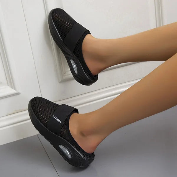 Women’s Orthopedic Wedge Sandals – Slip-On – Cushioned Air Sole