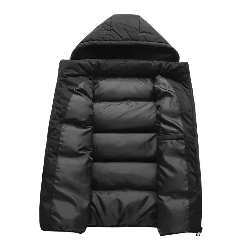 Warm Sleeveless Jacket | Stylish Winter Coat with Detachable Hood