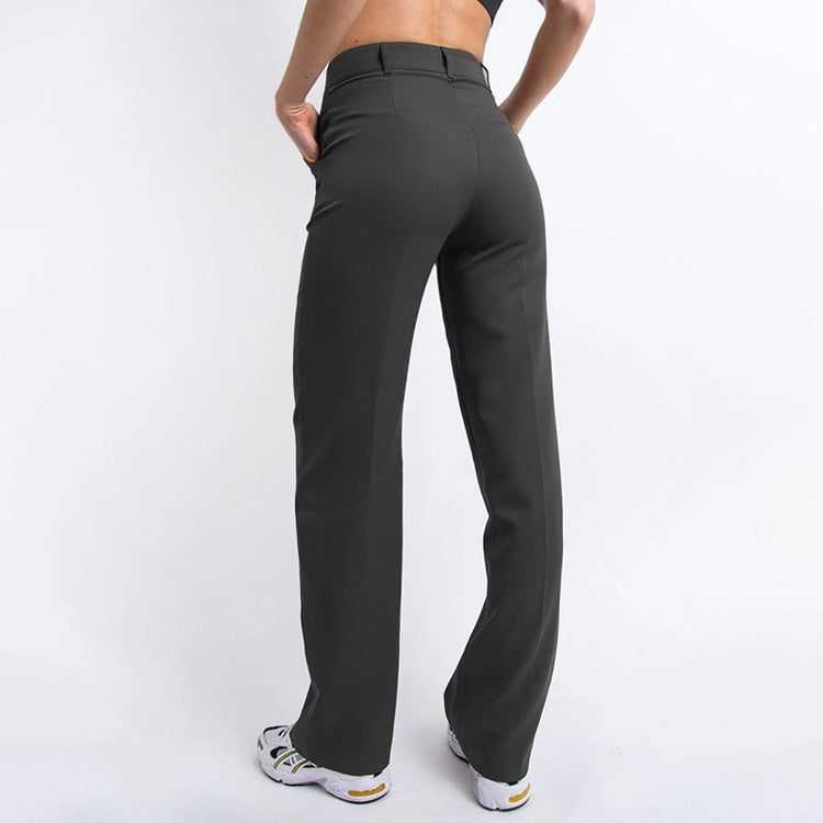 Women's Wide-Leg Trousers - High Waist - Tailored Fit - Elegant & Comfortable