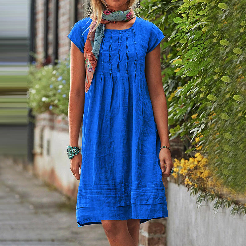 Women's Summer Dress - Short Sleeve - Casual Comfort