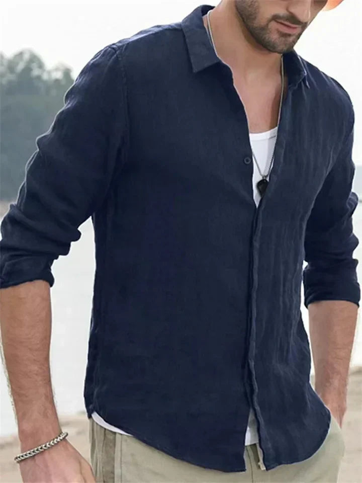 Men's Sustainable Shirt - Breathable, Lightweight All-Season Casual Wear