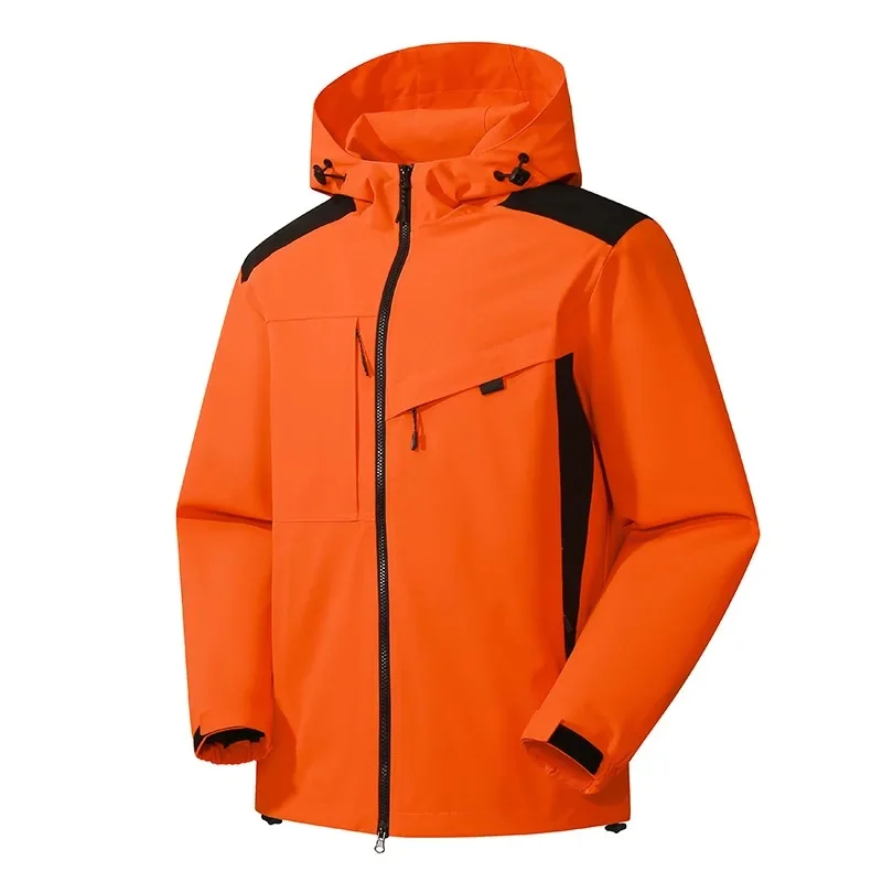 Men’s Jacket – Weather-Resistant – Relaxed Fit – Hooded – Zip Pockets – Hip Length