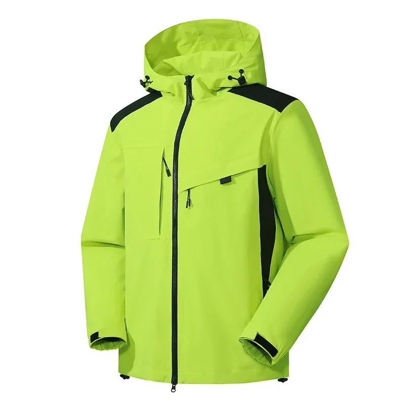 Men’s Jacket – Weather-Resistant – Relaxed Fit – Hooded – Zip Pockets – Hip Length