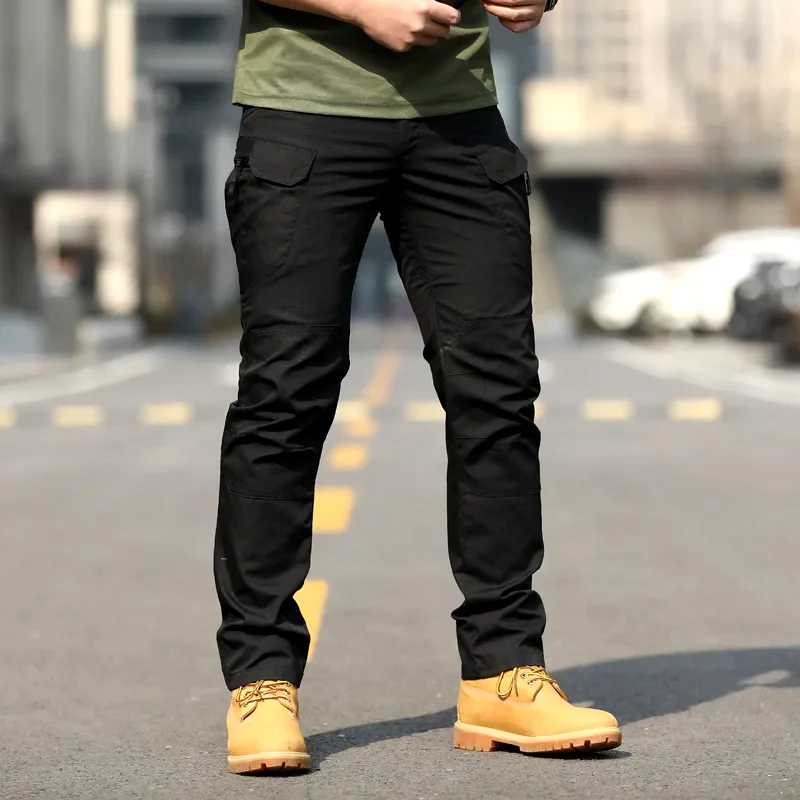 Men’s Cargo Trousers – Relaxed Fit – Cotton – Multi-Pocket Utility Design