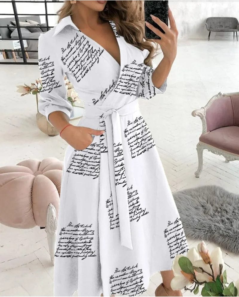 Women's Midi Dress - Elegant Design - Formal & Evening Wear