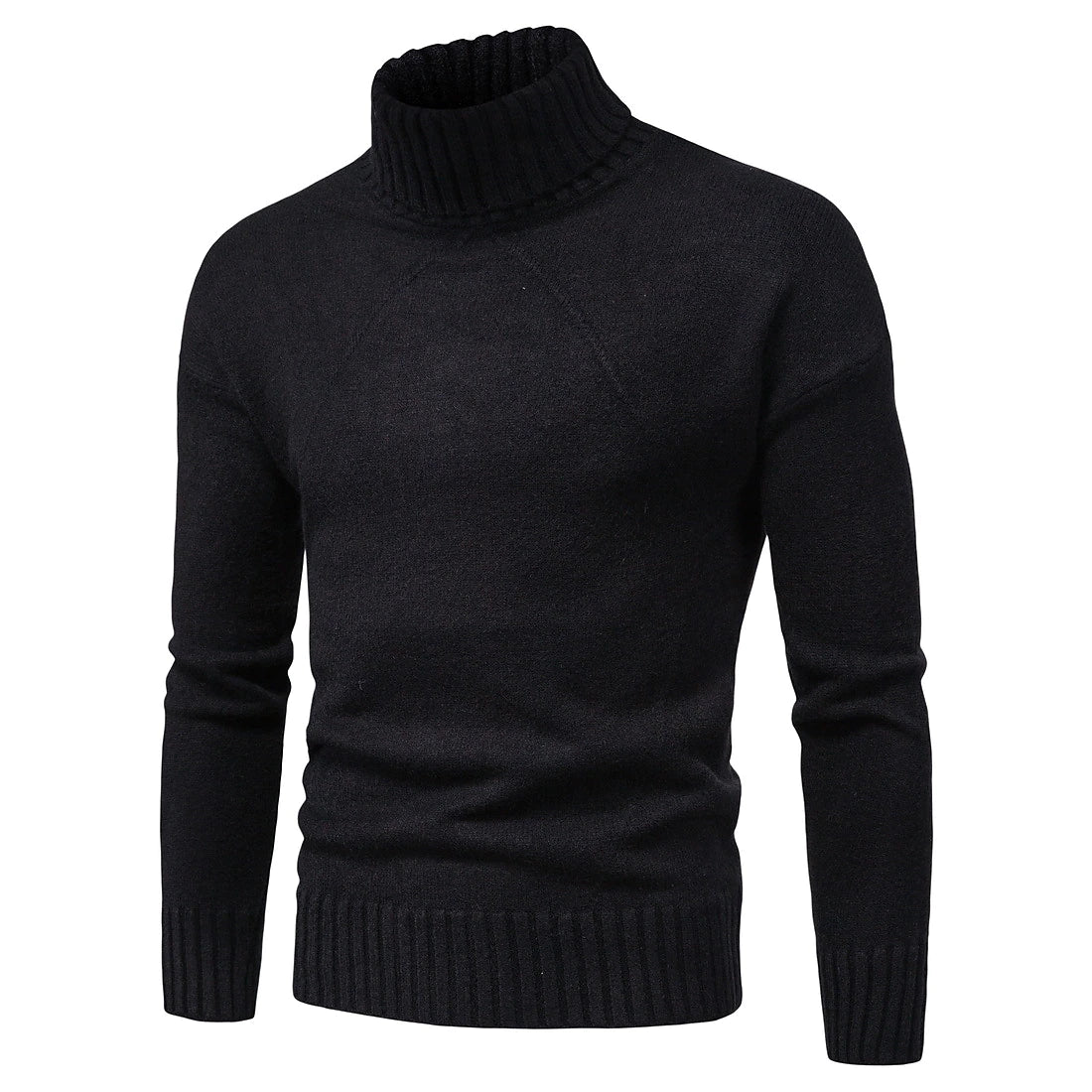 Men's high neck knitted sweater
