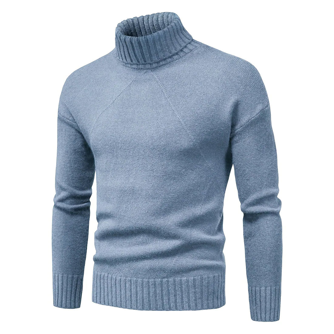 Men's high neck knitted sweater