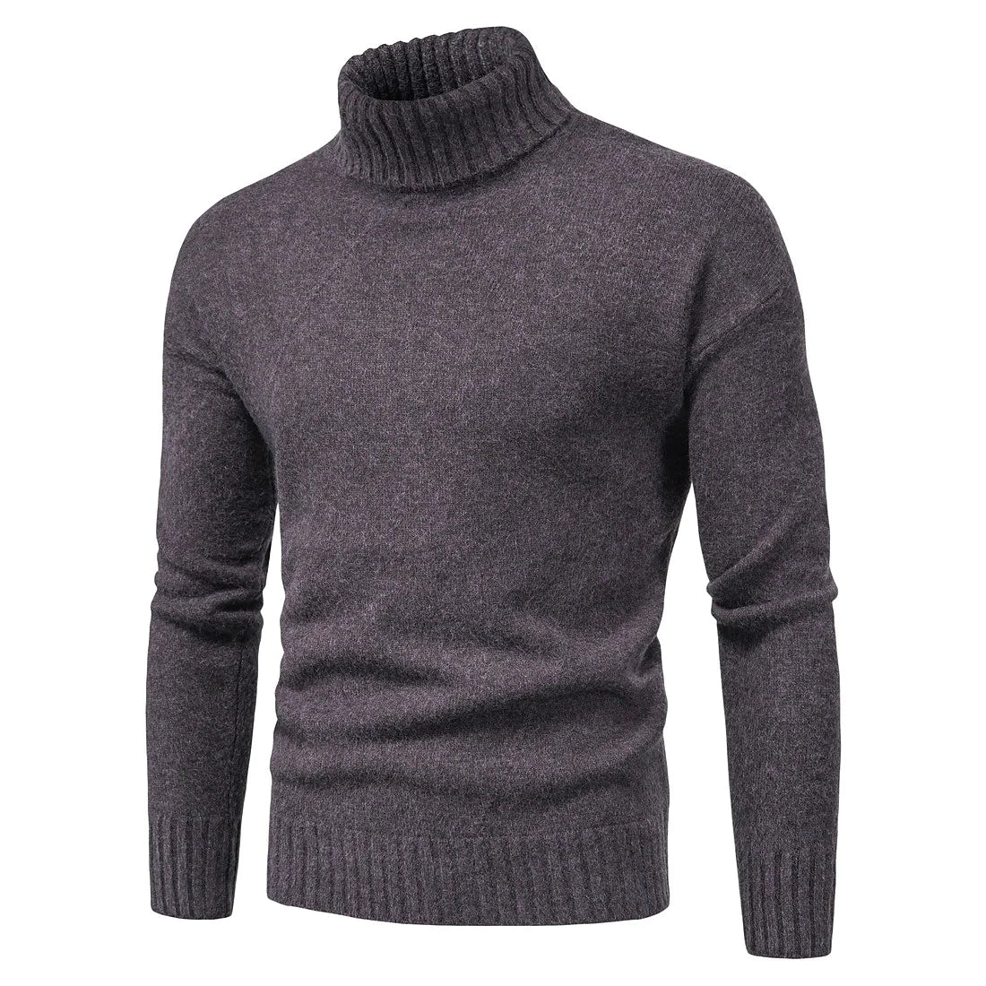 Men's high neck knitted sweater