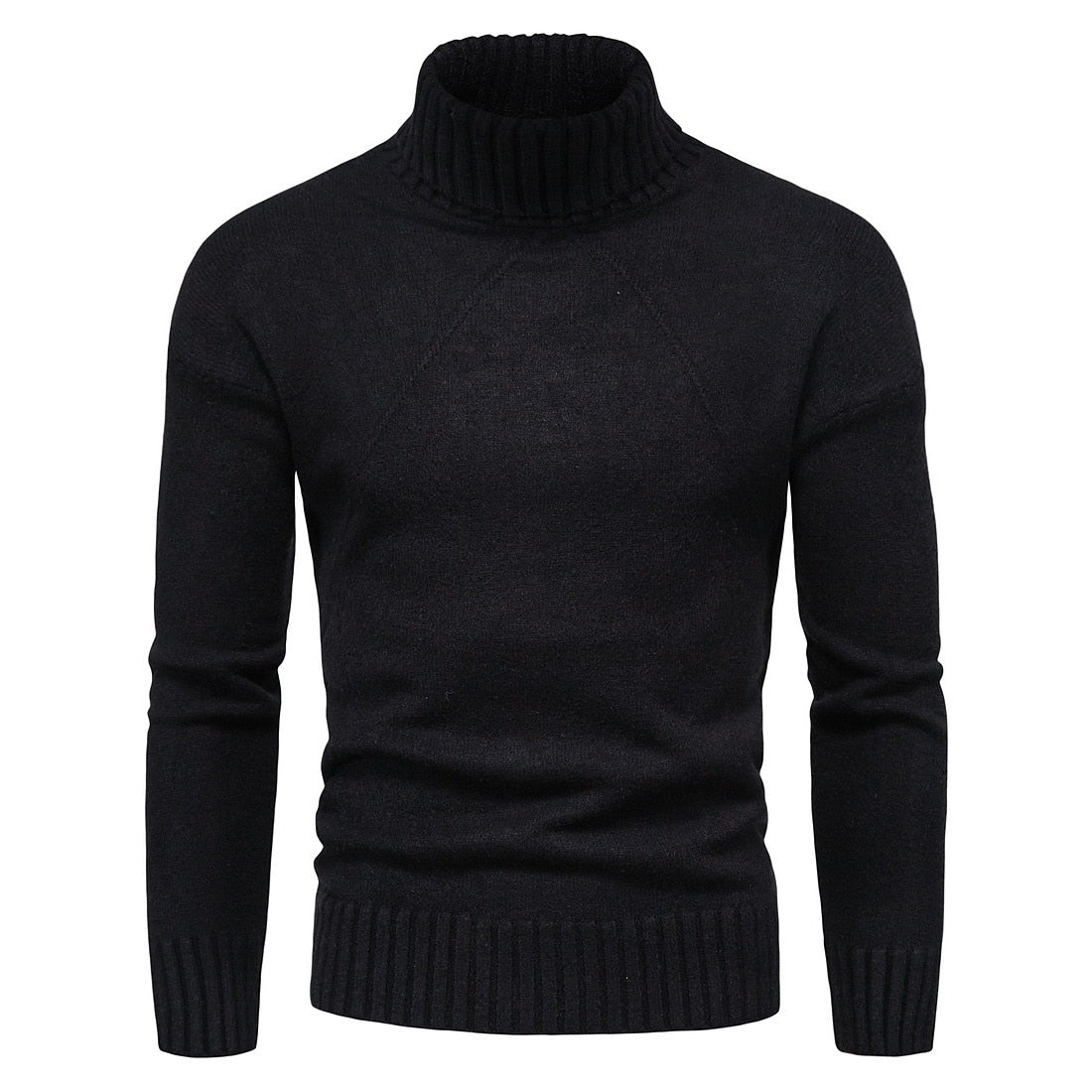 Men's high neck knitted sweater