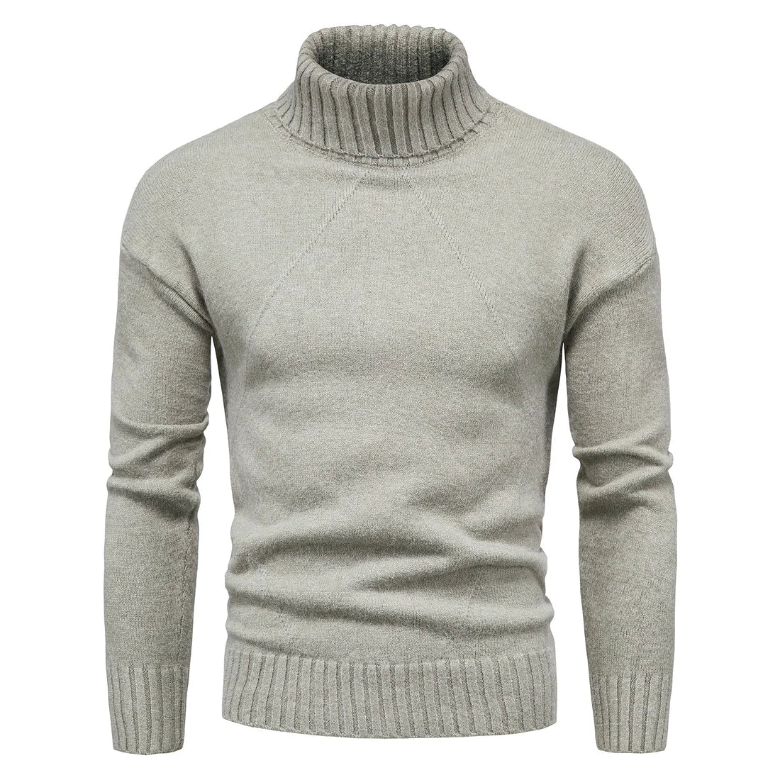 Men's high neck knitted sweater