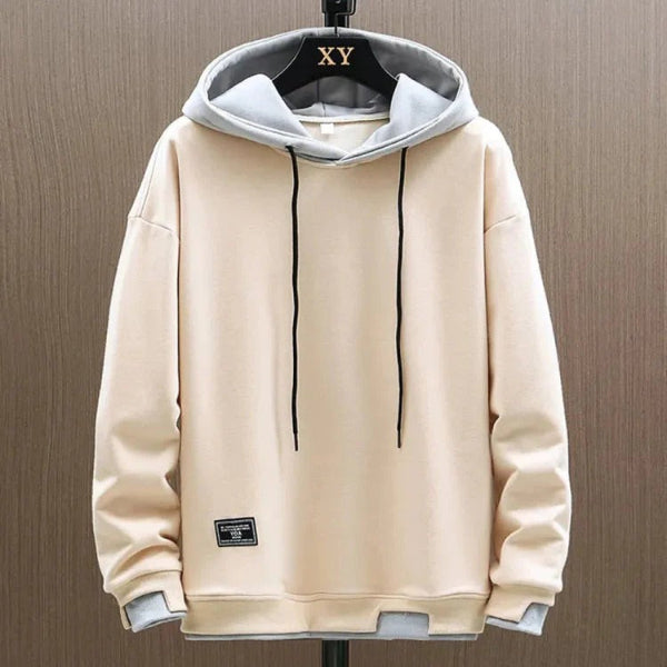 Men’s Hoodie – Relaxed Fit – Cotton Blend – Drawstring Hood – Ribbed Cuffs & Hem