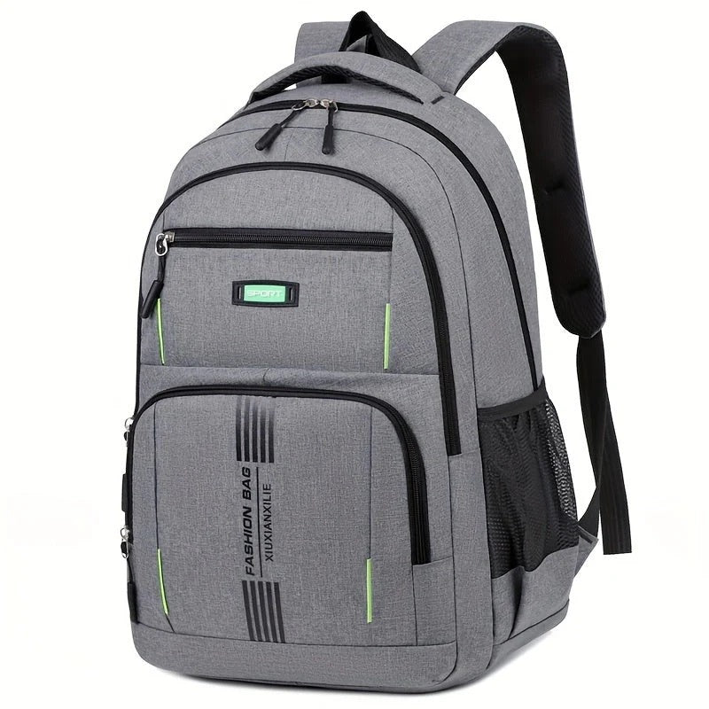 Men’s Backpack – Structured Fit – Laptop Compartment – Water-Resistant – Multi-Pocket