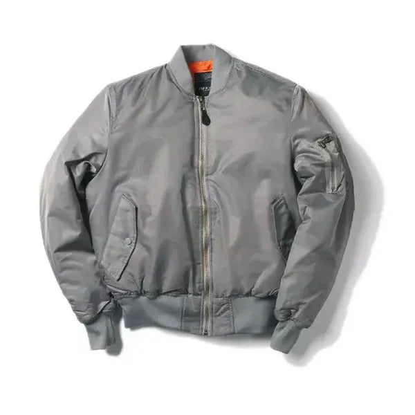 Women’s Bomber Jacket – Windproof – Relaxed Fit – Ribbed Trim – Zip Sleeve Pocket