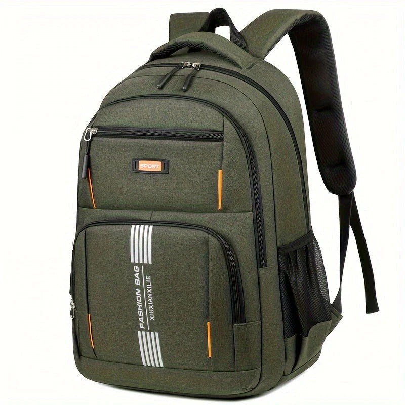 Men’s Backpack – Structured Fit – Laptop Compartment – Water-Resistant – Multi-Pocket