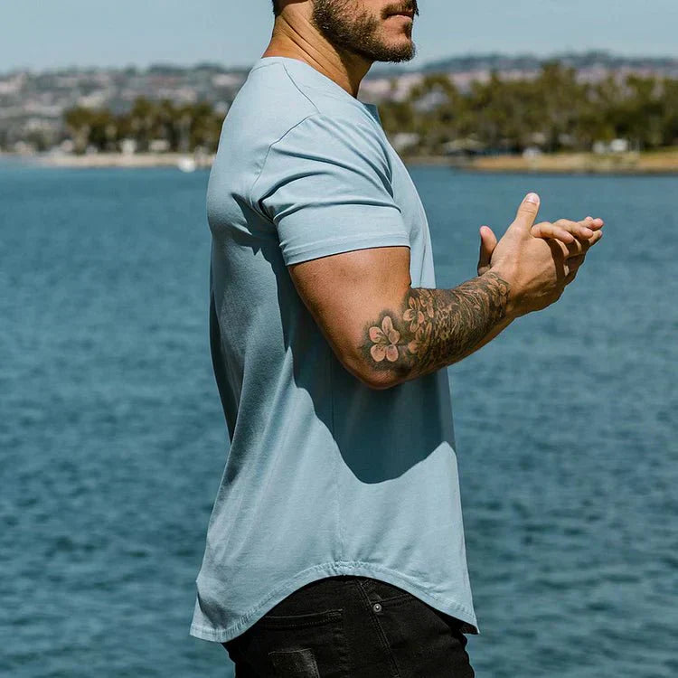 Men’s T-Shirt - Regular Fit - Crew Neck - Short Sleeve Breathable Casual Wear