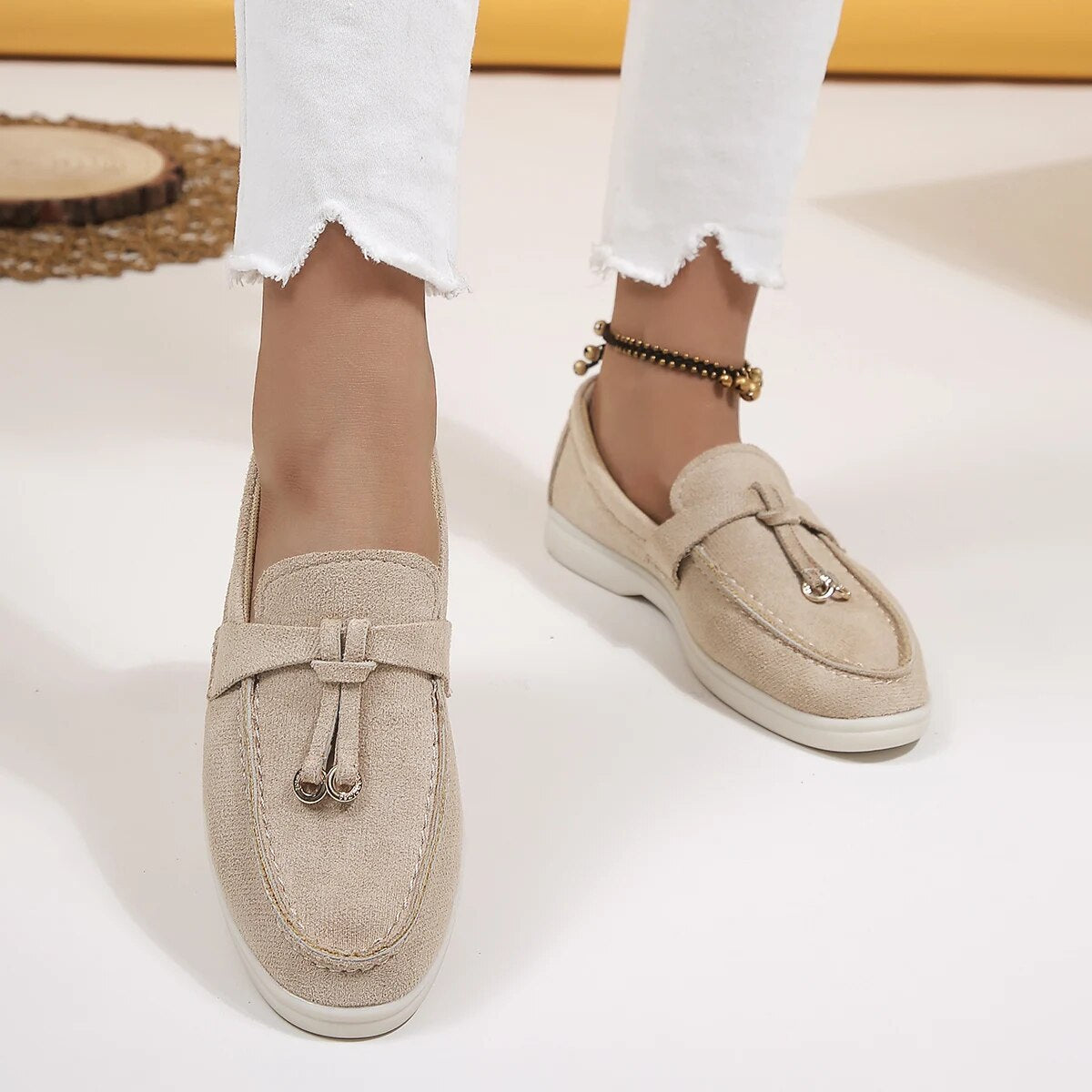 Women’s Slip-On Shoes – Sleek Fit – Soft Textured Upper – Casual Everyday Wear