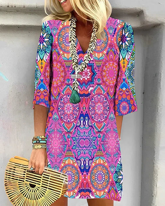 Elegant Summer Dress for Women with Print