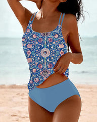 Women’s Bikini Set – Tankini Top – Dual Strap – Breathable Stretch – Modest Fit