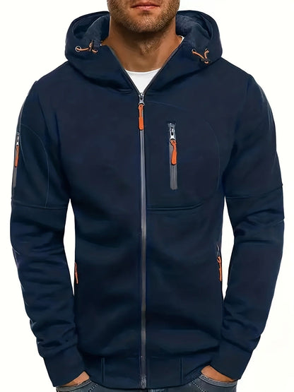 Men's casual hooded jacket