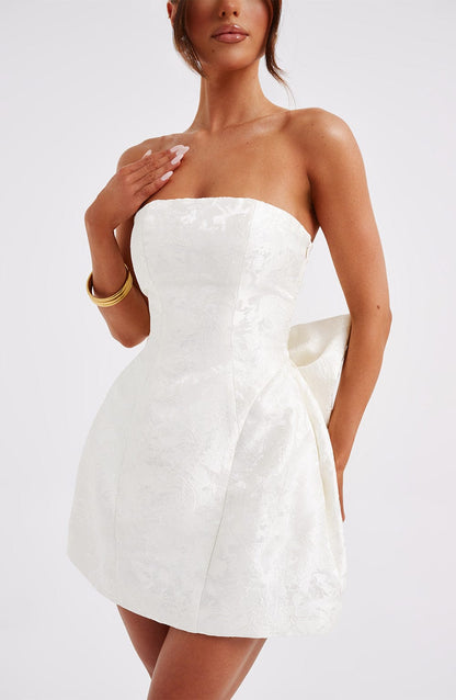 Women's mini dress ivory