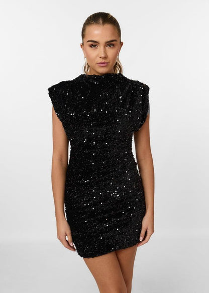 Sequin Mini Dress - Elegant Sleeveless Party Dress for Women