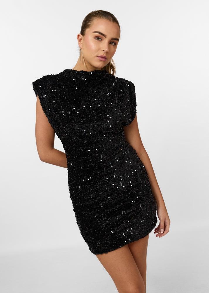 Sequin Mini Dress - Elegant Sleeveless Party Dress for Women