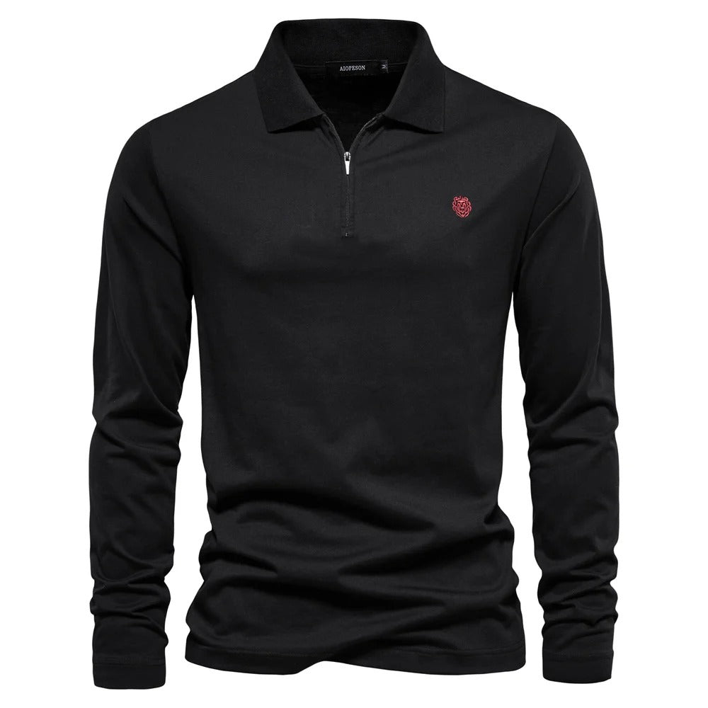 Men's long sleeve polo shirt