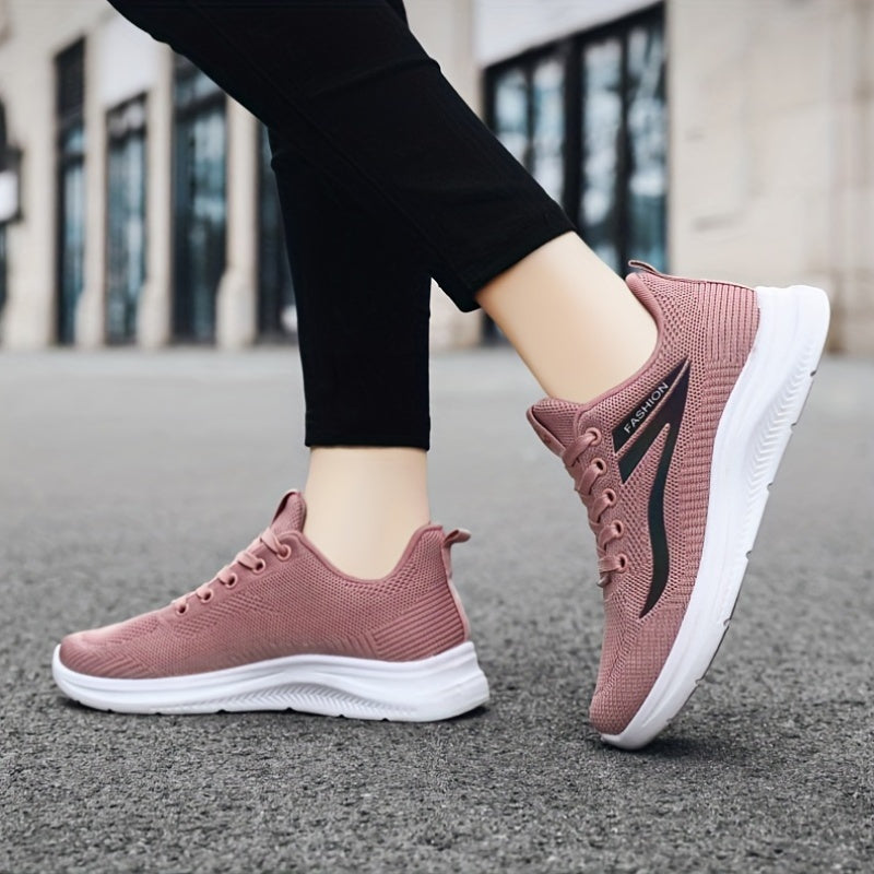 Women's Trainers - Breathable Mesh - Cushioned Sole - Lightweight Sporty Fit