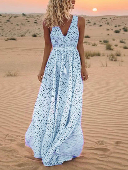 Sleeveless Maxi Dress for Women – Elegant Summer Dress