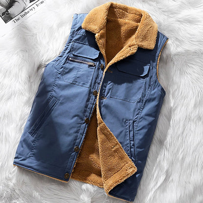 Men’s Utility Vest – Structured Fit – Sherpa Lined – Multi Pocket