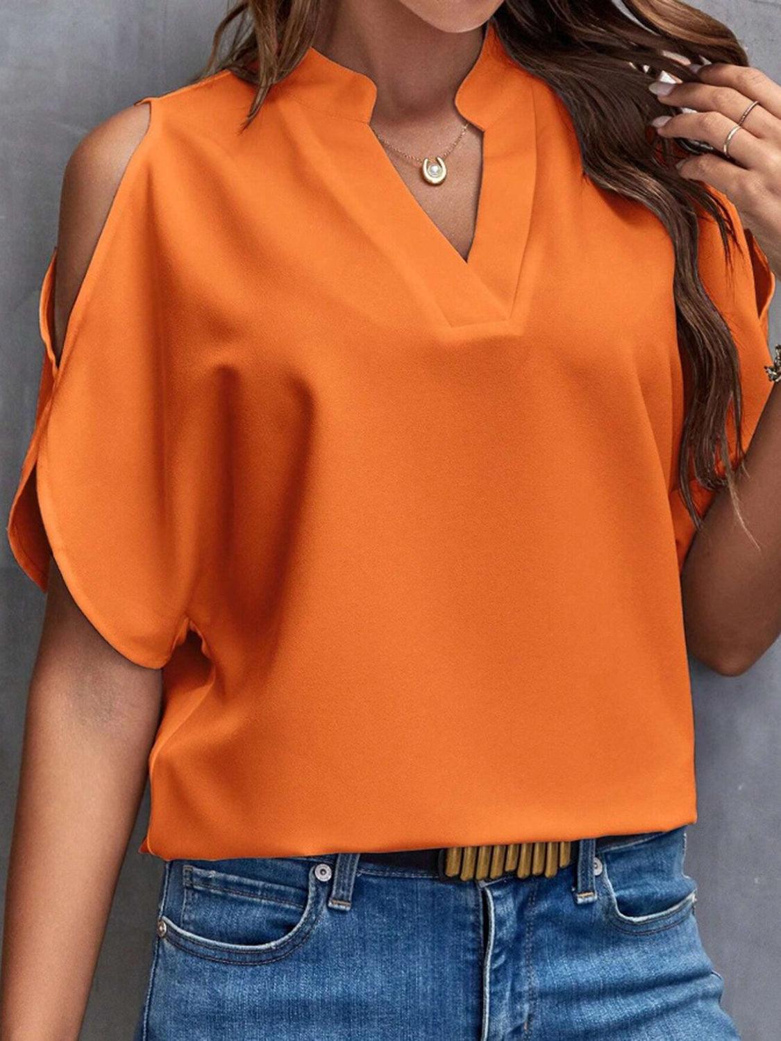 Elegant Off-Shoulder Blouse for Women with Half Sleeves