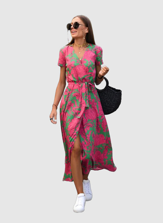 Women's Summer Dress - Elegant Printed Dress for Women