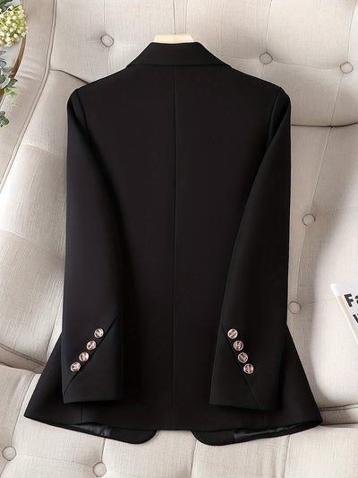 Single-breasted tailored blazer for women