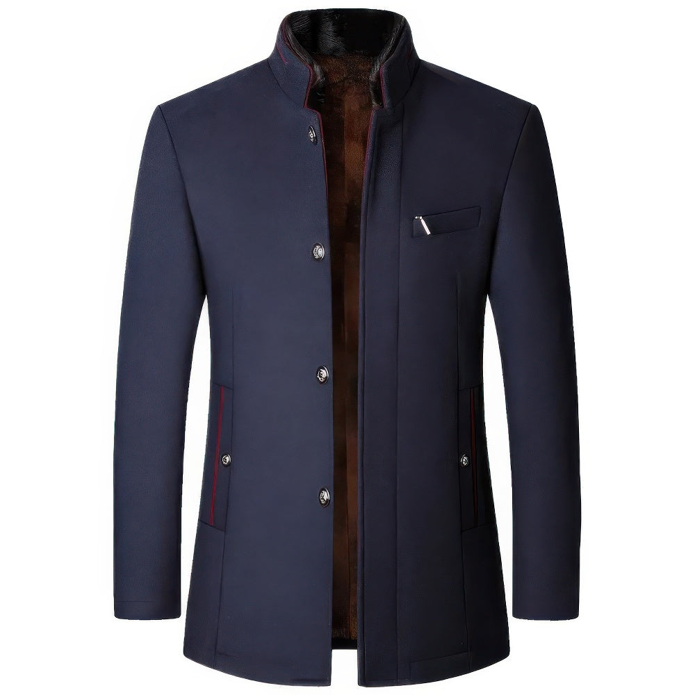 Men's casual trench coat jacket