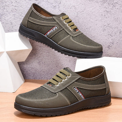Men’s Slip-On Shoes – Canvas and Synthetic – Low-Top – Lightweight Casual Fit
