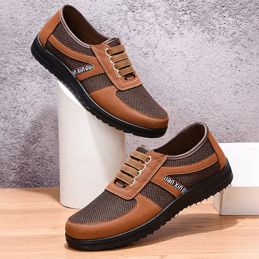 Men’s Slip-On Shoes – Canvas and Synthetic – Low-Top – Lightweight Casual Fit