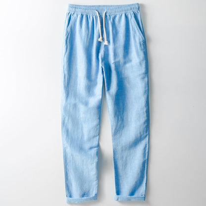 Men's Trousers – Loose Fit – Straight Leg – Elastic Waist – Casual Wear