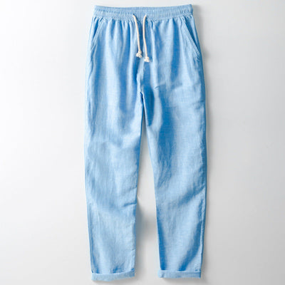 Men's Trousers – Loose Fit – Straight Leg – Elastic Waist – Casual Wear