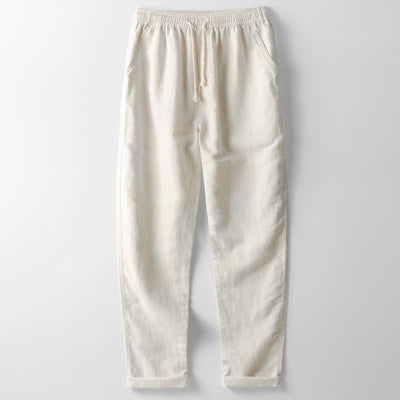 Men's Trousers – Loose Fit – Straight Leg – Elastic Waist – Casual Wear
