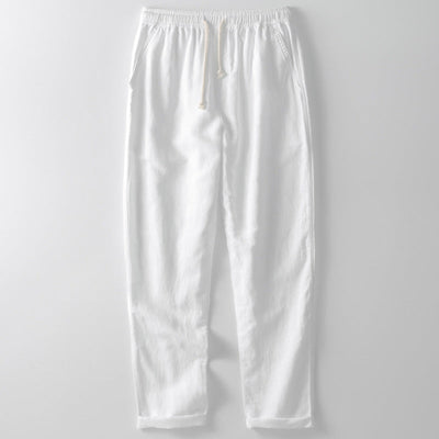 Men's Trousers – Loose Fit – Straight Leg – Elastic Waist – Casual Wear