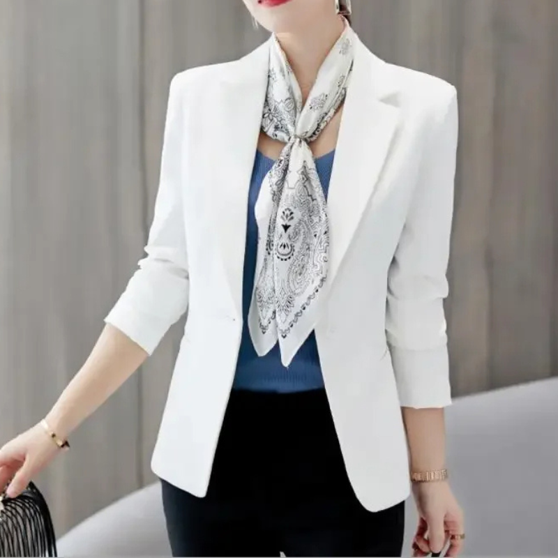 Women’s Blazer – Tailored Fit – Structured Silhouette – Single Button – Notched Lapel