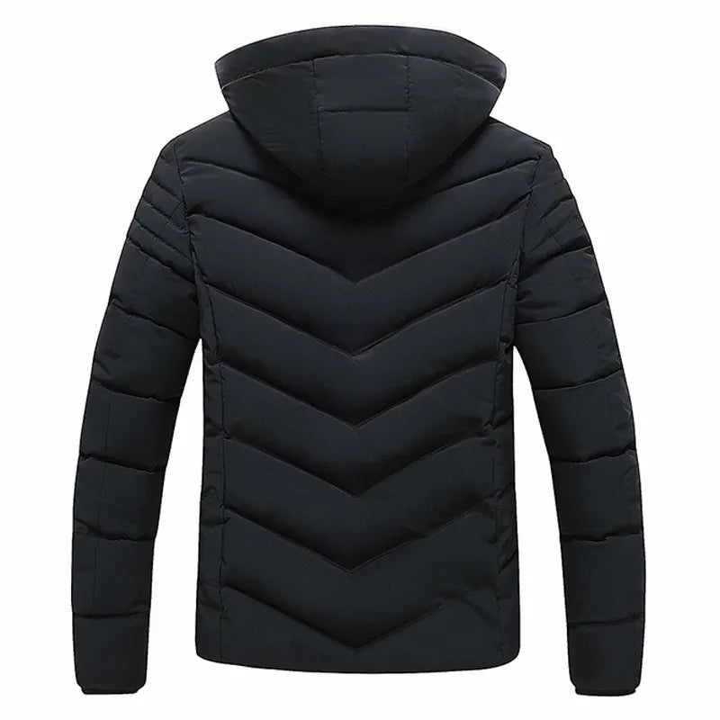 Mens windproof winter jacket